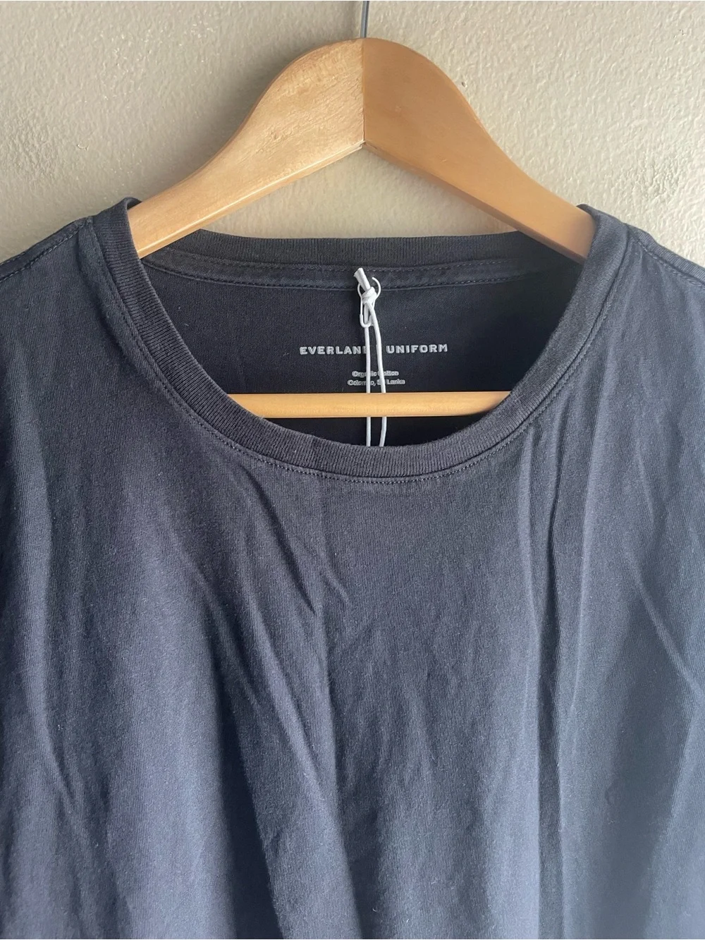 New Everlane Men Short-Sleeve Crew Tee Shirt Black Size XL - Picture 2 of 11